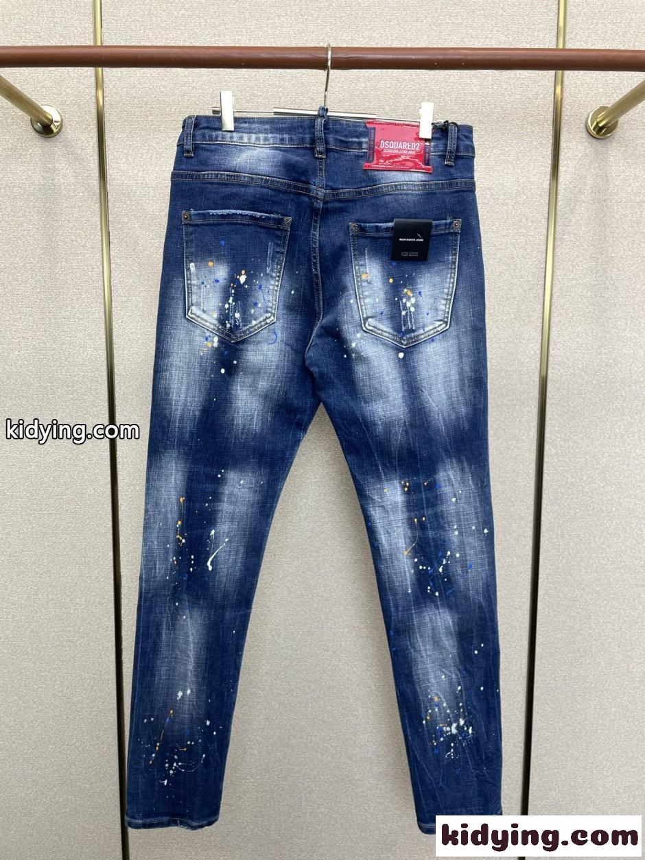 スタイリッシュ 合わせやすい デニムパンツ ディースクエアード ジーンズ 偽物-2