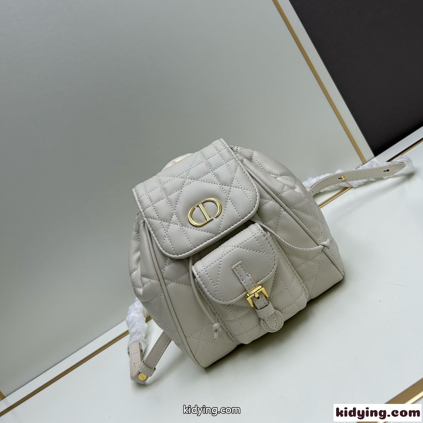 Dior Caro バックパック スモール クリスチャン・ディオール バッグ コピー ホワイト-0