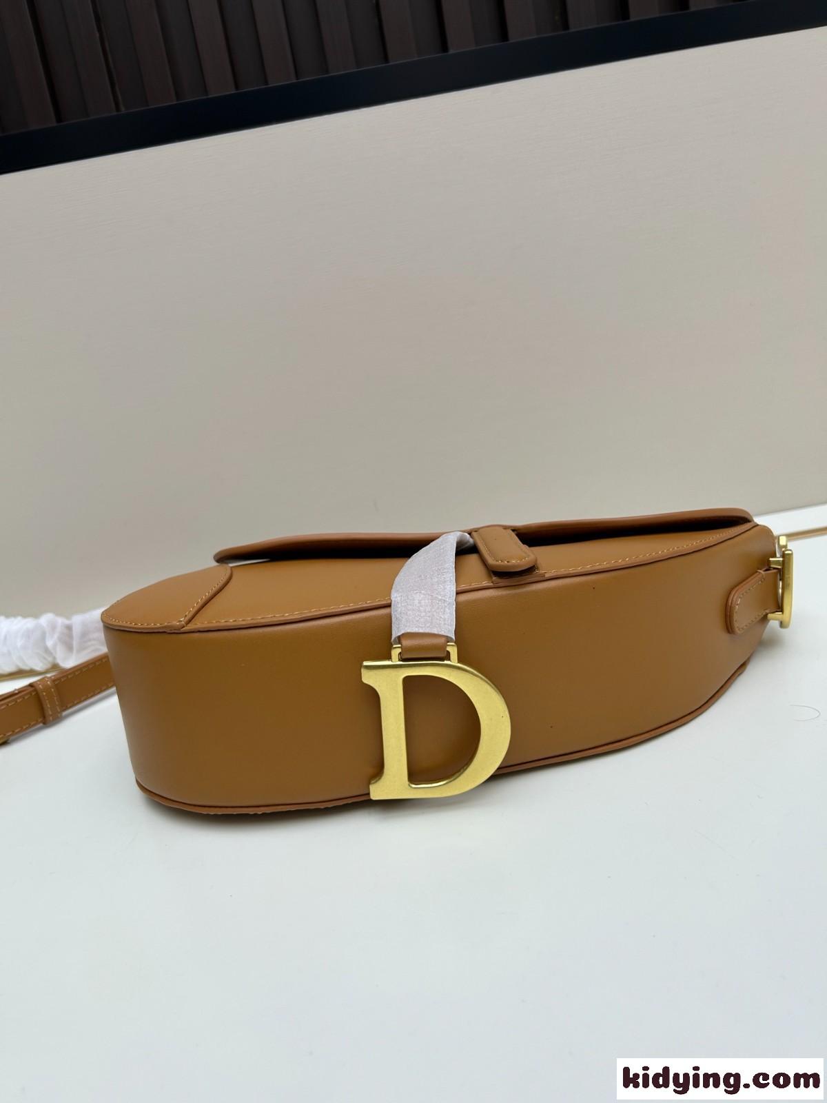 ディオール Saddle ストラップ付き ソフトバッグ ミディアム コピー ブラウン-3