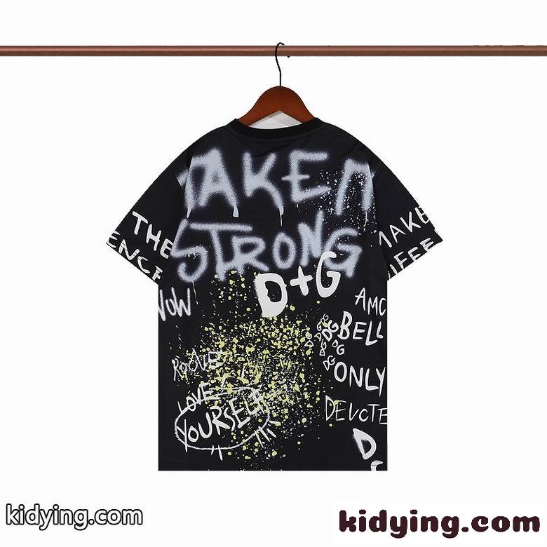 オシャレ ゆったり クールネック プリント ドルチェ&ガッバーナ Tシャツ コピー 着心地いい 半袖 トップス メンズ-2