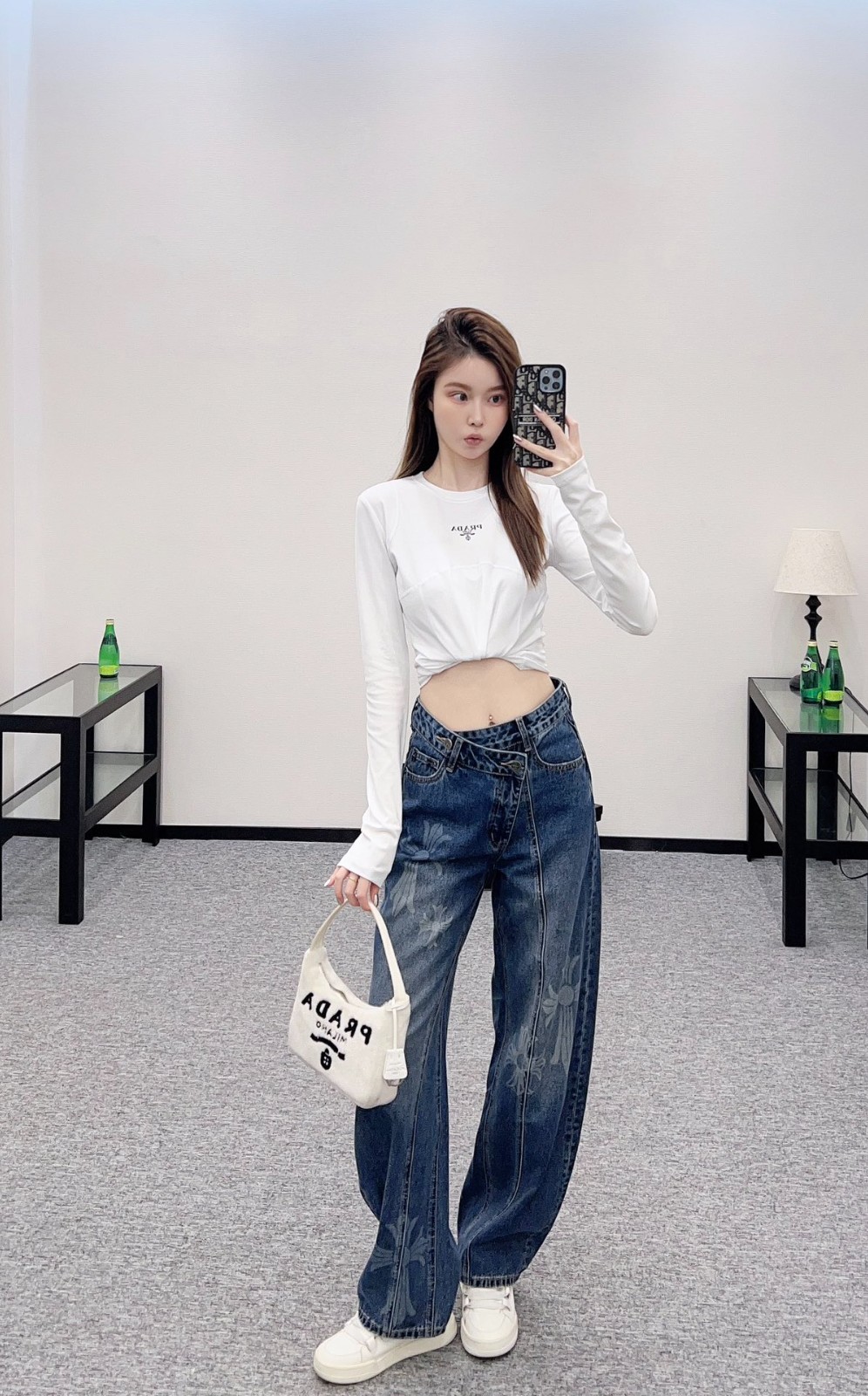お洒落 カーブ デニムパンツ クロムハーツ ジーンズ 偽物 合わせやすい-4