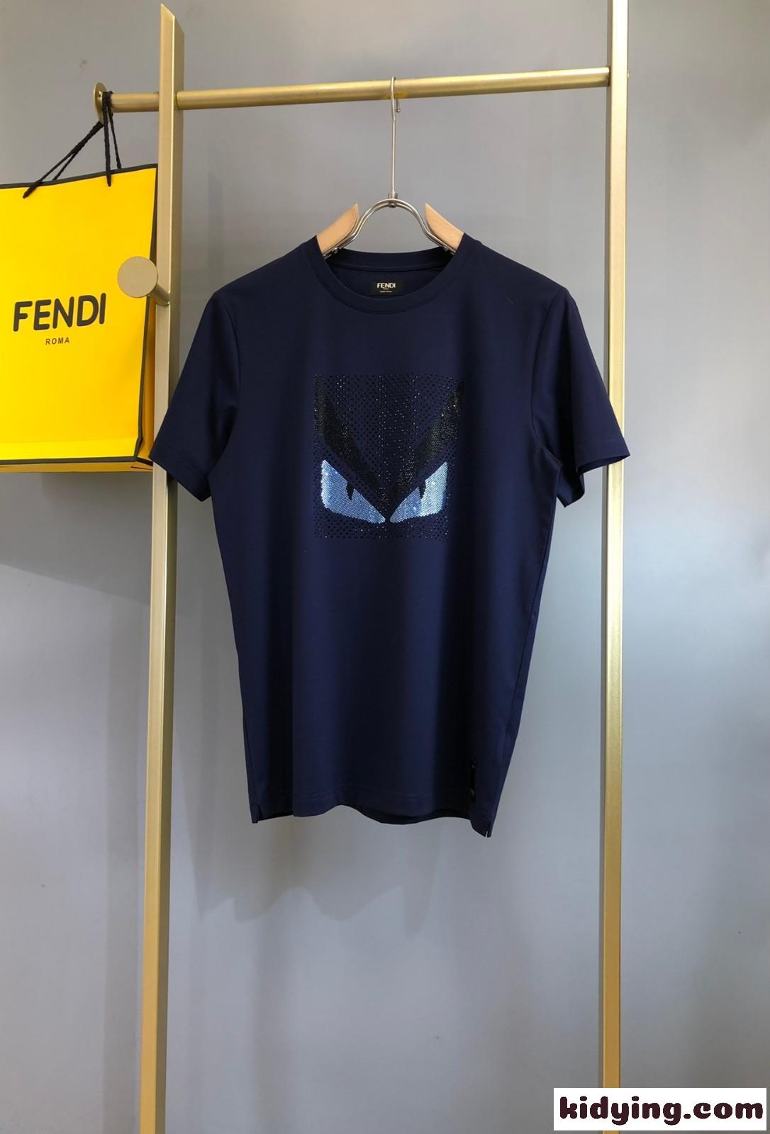 おしゃれ バッグ バグズ アイ コットン Tシャツ フェンディ Tシャツ コピー 半袖 トップス-0
