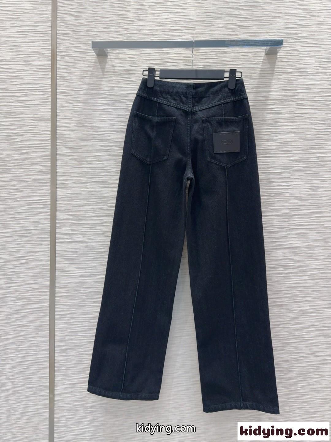カジュアル お洒落 合わせやすい デニムパンツ フェンディ ジーンズ コピー レディース-5