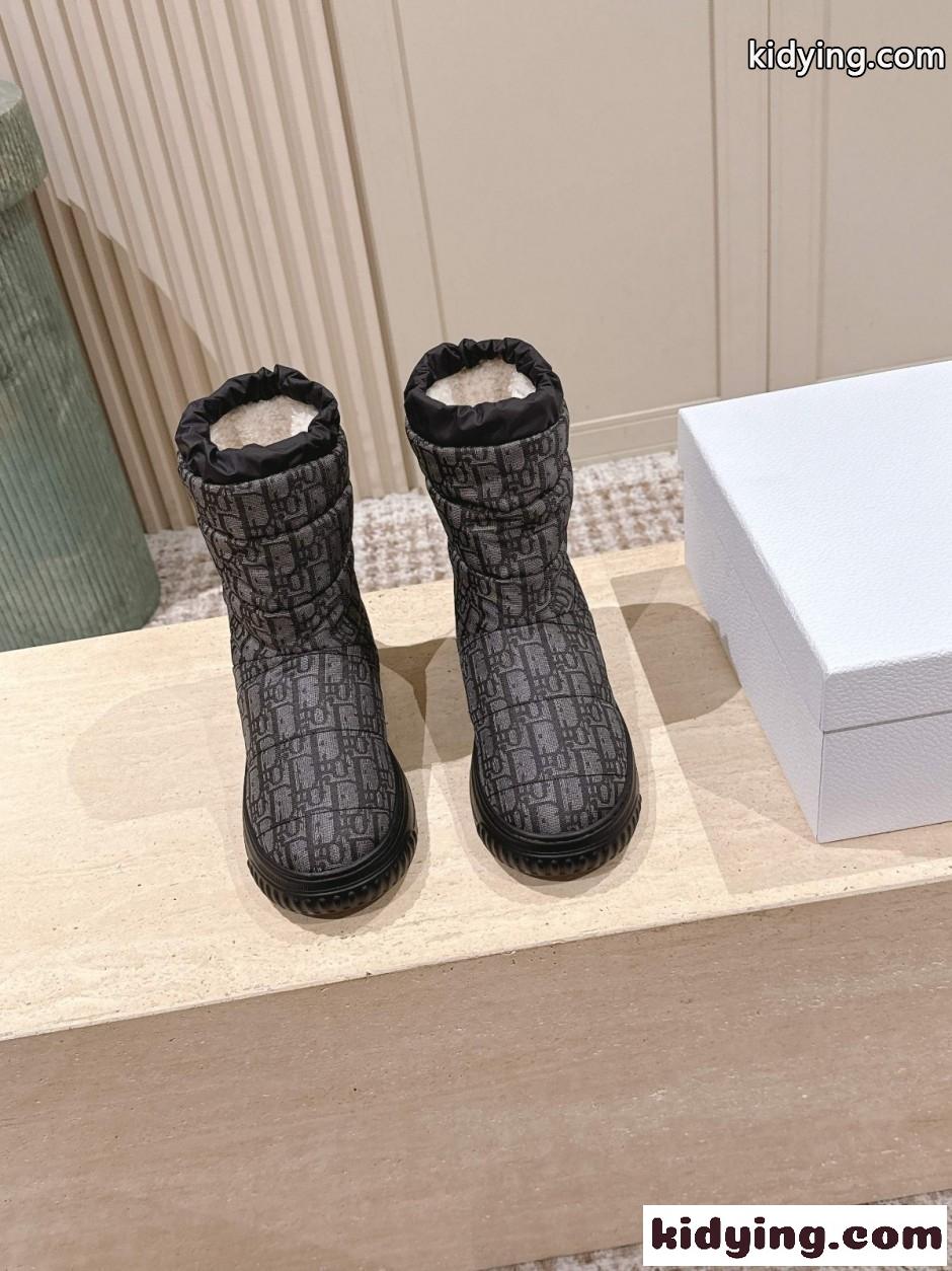 DiorAlps Dior Frost ショートブーツ クリスチャン・ディオール ブーツ コピー ブラック-0