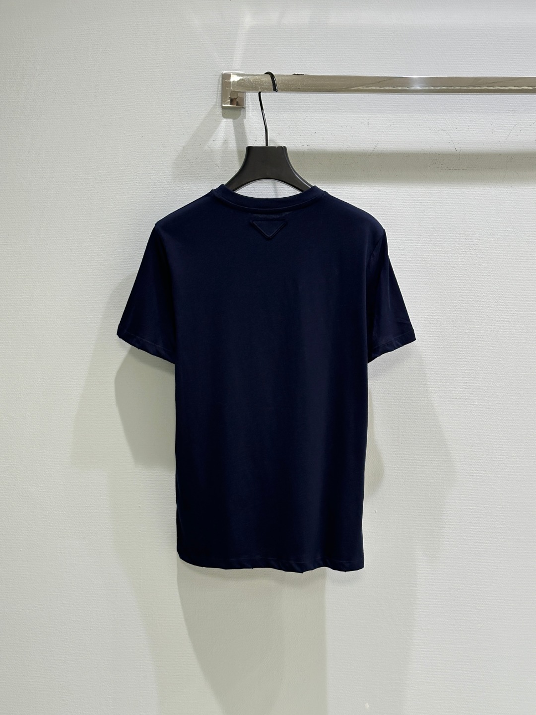 ユニセックス 人気 シンプル コットンジャージ 半袖Tシャツ プラダ Tシャツ コピー ネイビー-3