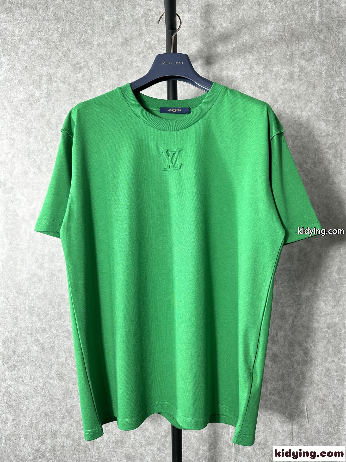 ルイ・ヴィトン Tシャツ コピー シンプル クルーネック コットン 半袖Tシャツ ユニセックス-0