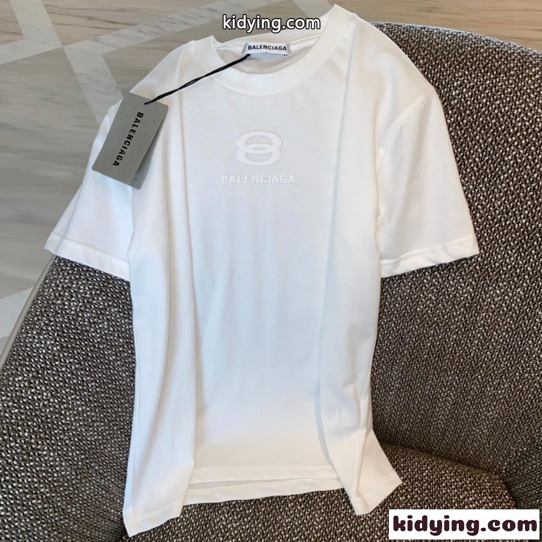 定番 シンプル おしゃれ クルーネック カジュアル 春夏 トップス バレンシアガ 半袖tシャツ コピー 着心地いい-0