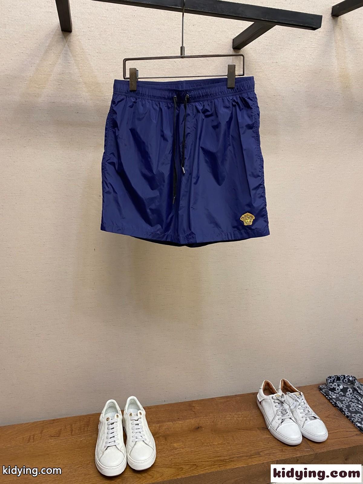 シンプル メドゥーサ ショートパンツ ヴェルサーチェ パンツ コピー ブルー-0