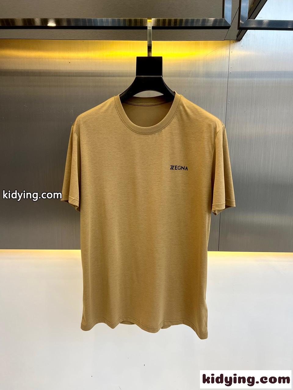 エルメネジルド・ゼニア Tシャツ コピー ベーシック クルーネック 半袖Tシャツ-0