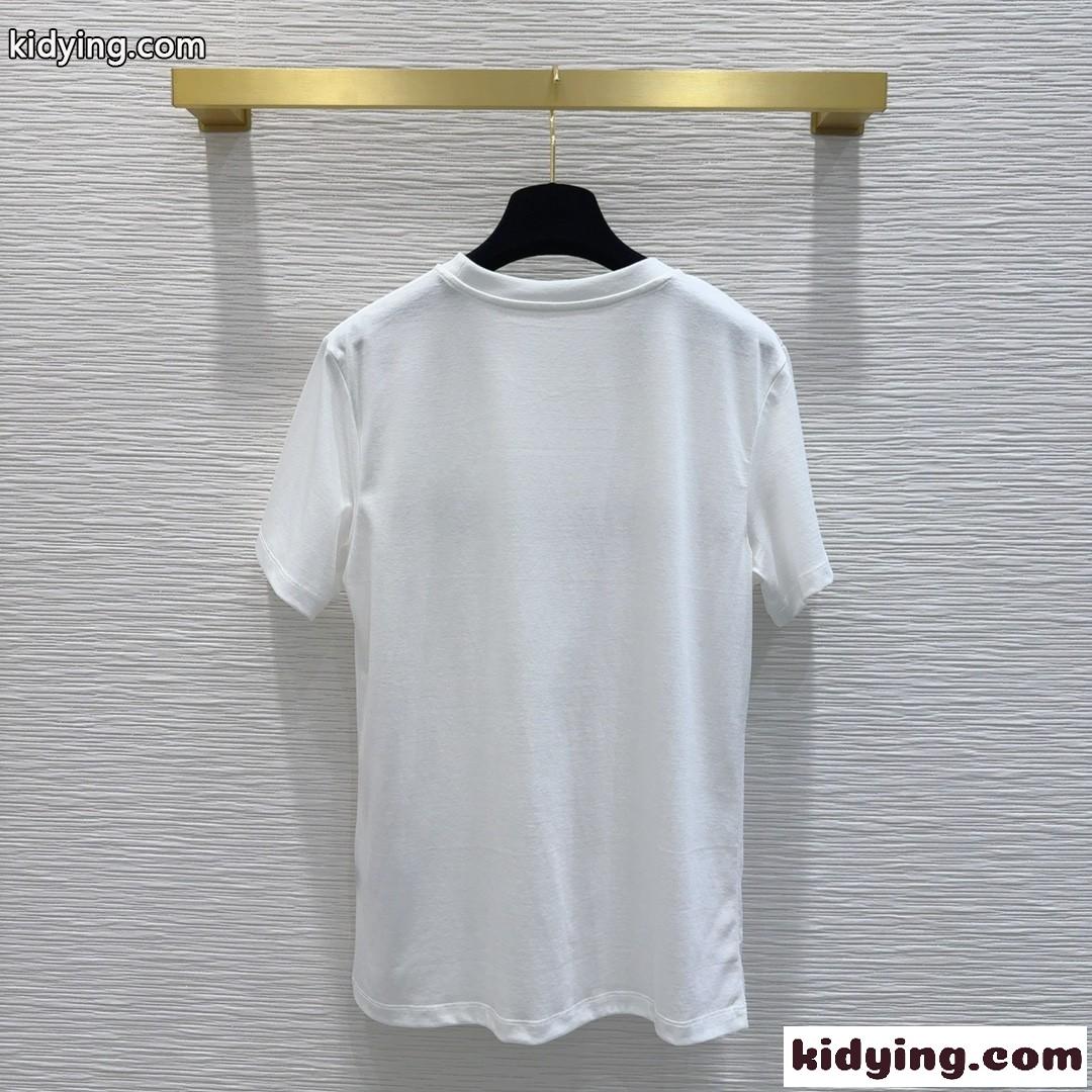 定番 カジュアル ヴィトンストラップTシャツ ルイヴィトン Tシャツ コピー ホワイト-3