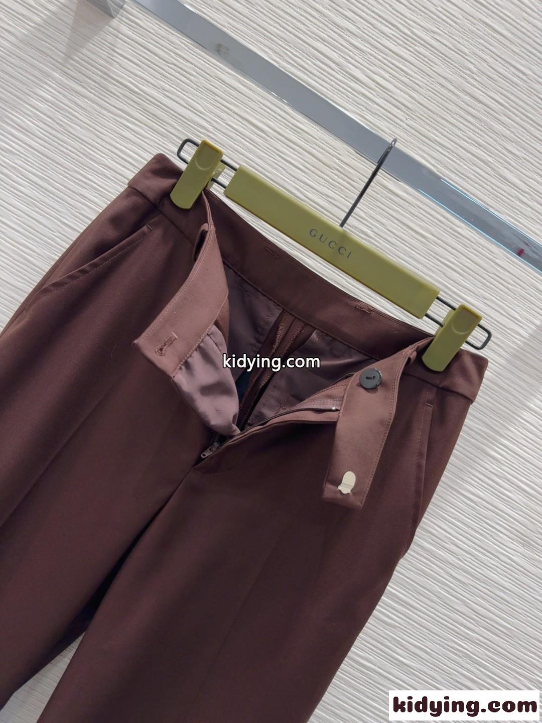 シンプル 洗練された スラックス グッチ パンツ 偽物 レディース-2