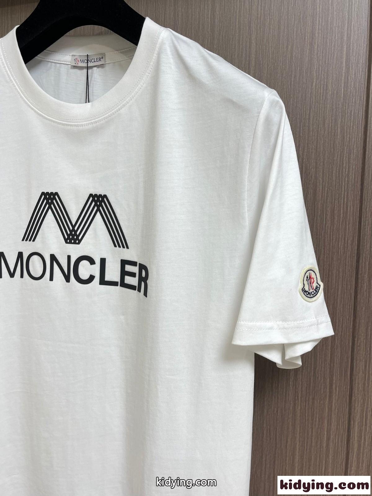 カジュアル ロゴプリント モンクレール Tシャツ コピー コットン 半袖 トップス-1