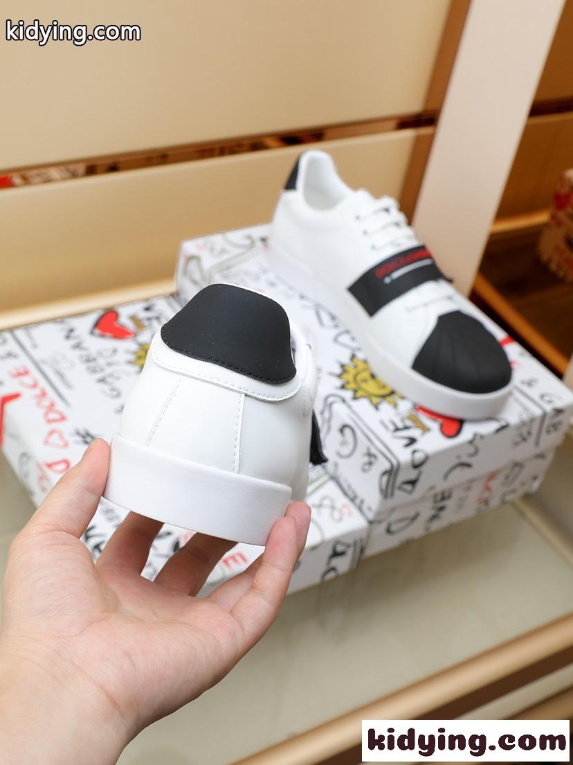 お洒落 人気 カジュアル 快適 ドルチェ&ガッバーナ スニーカー コピー ロゴ 軽量 メンズ 靴-3