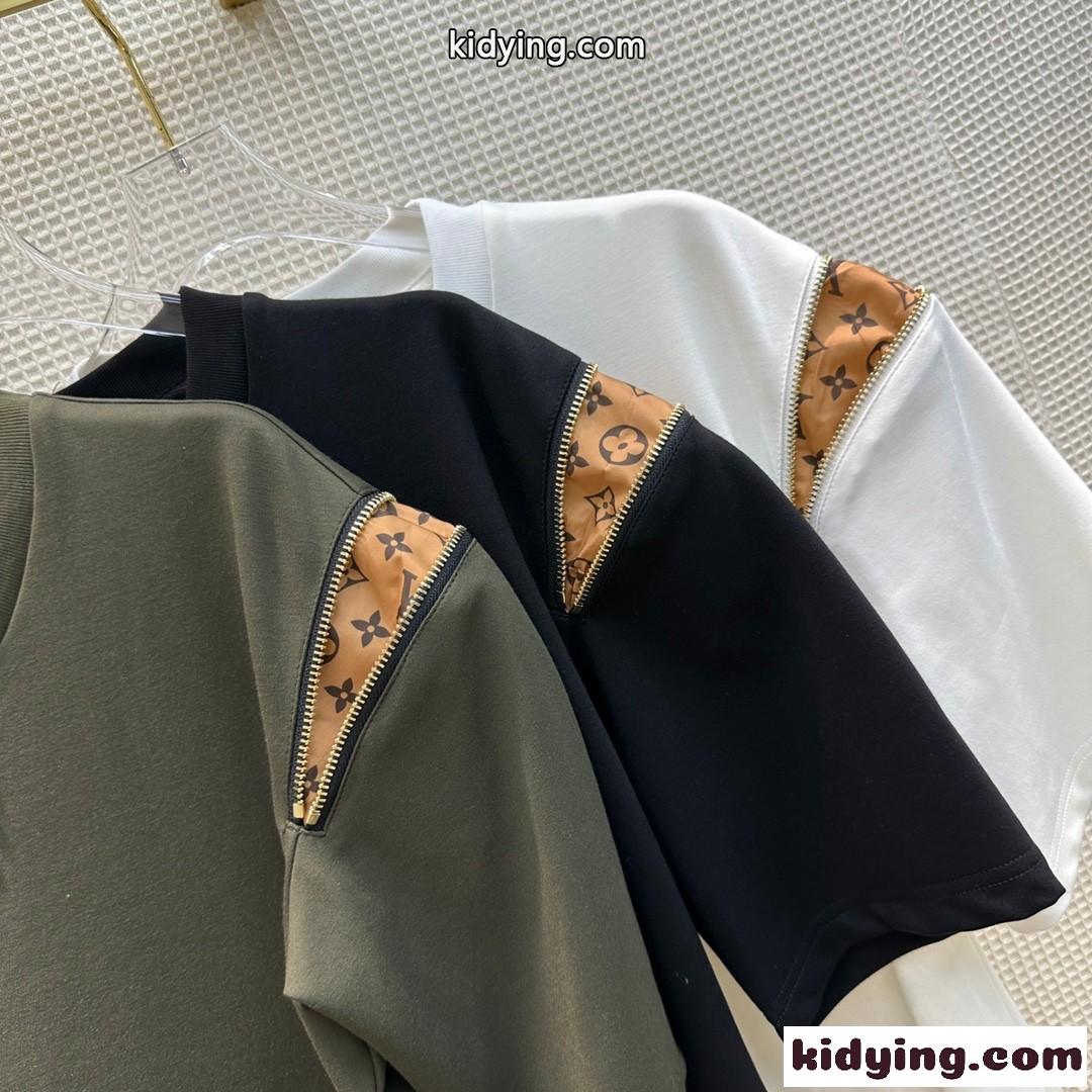 ジッパースリーブTシャツドレス ルイ・ヴィトン ワンピース コピー カジュアル-1