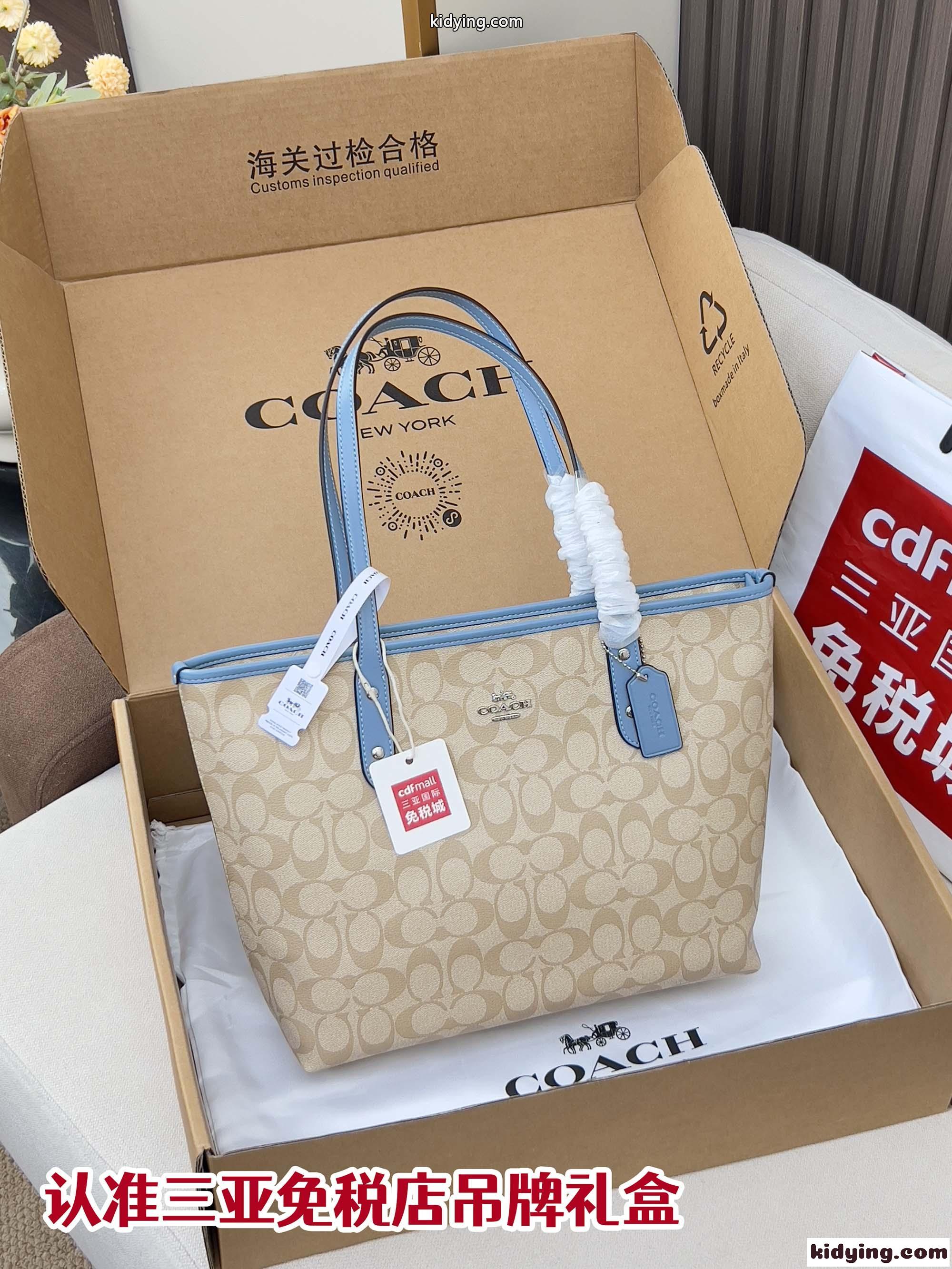 シグネチャー柄 コーチ バッグ スーパーコピー 定番 人気 トートバッグ-0