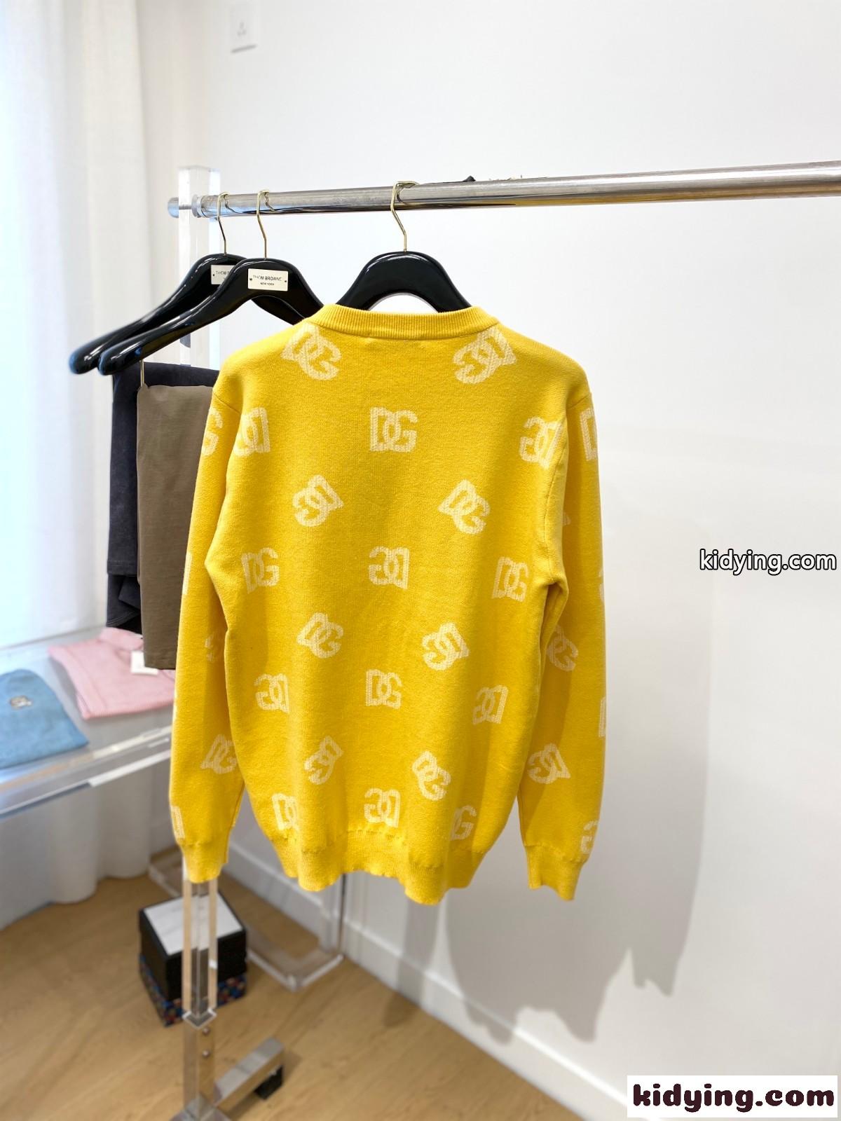 ドルチェ&ガッバーナ セーター コピー DGロゴ ジャガード ラウンドネックセーター-4