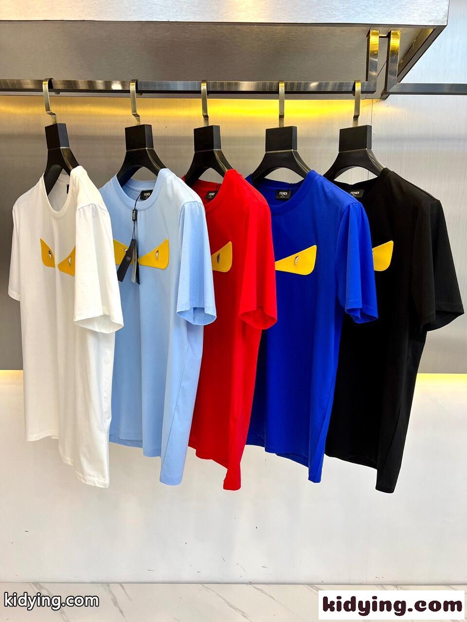 メンズ ファッション クルーネック フェンディ Tシャツ コピー 半袖 トップス-1
