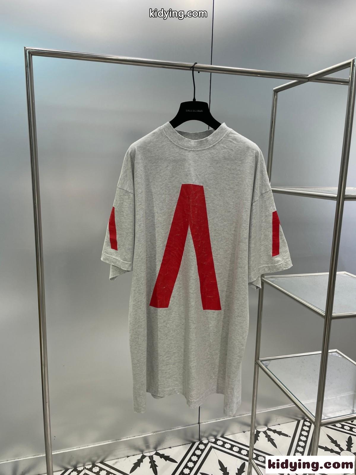 BALENCIAGA x Archive バレンシアガ Tシャツ コピー 半袖Tシャツ グレー-1