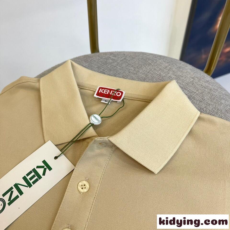 ケンゾー Tシャツ コピー メンズ 洗練された 上品 半袖 コットンピケ ポロシャツ ファッション-2