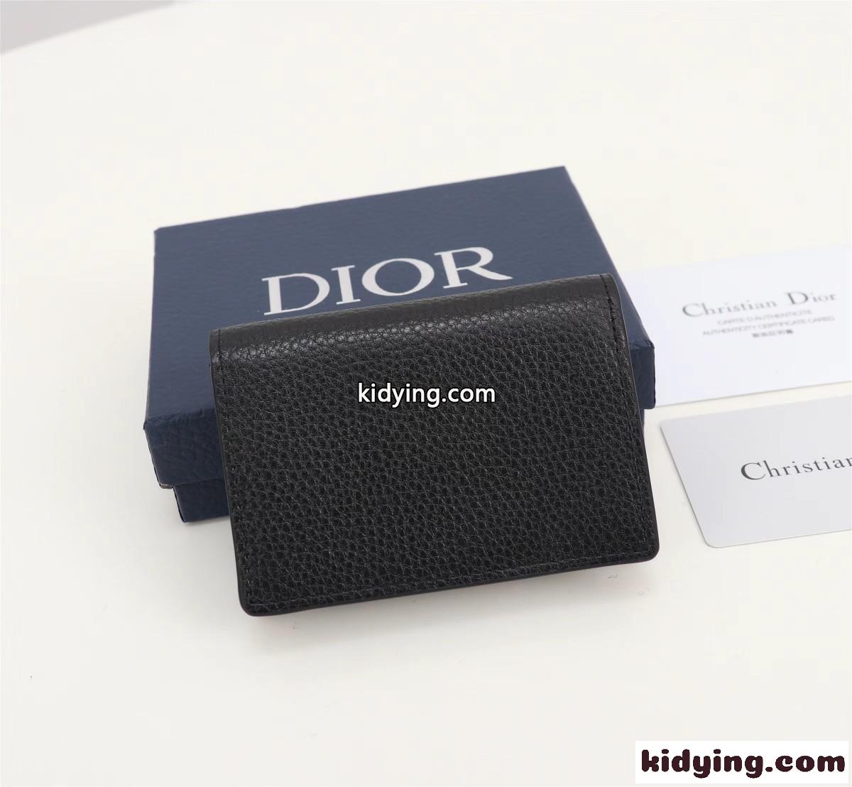 CD Icon グレインドカーフスキン ビジネスカードホルダー クリスチャン・ディオール 財布 コピー-1