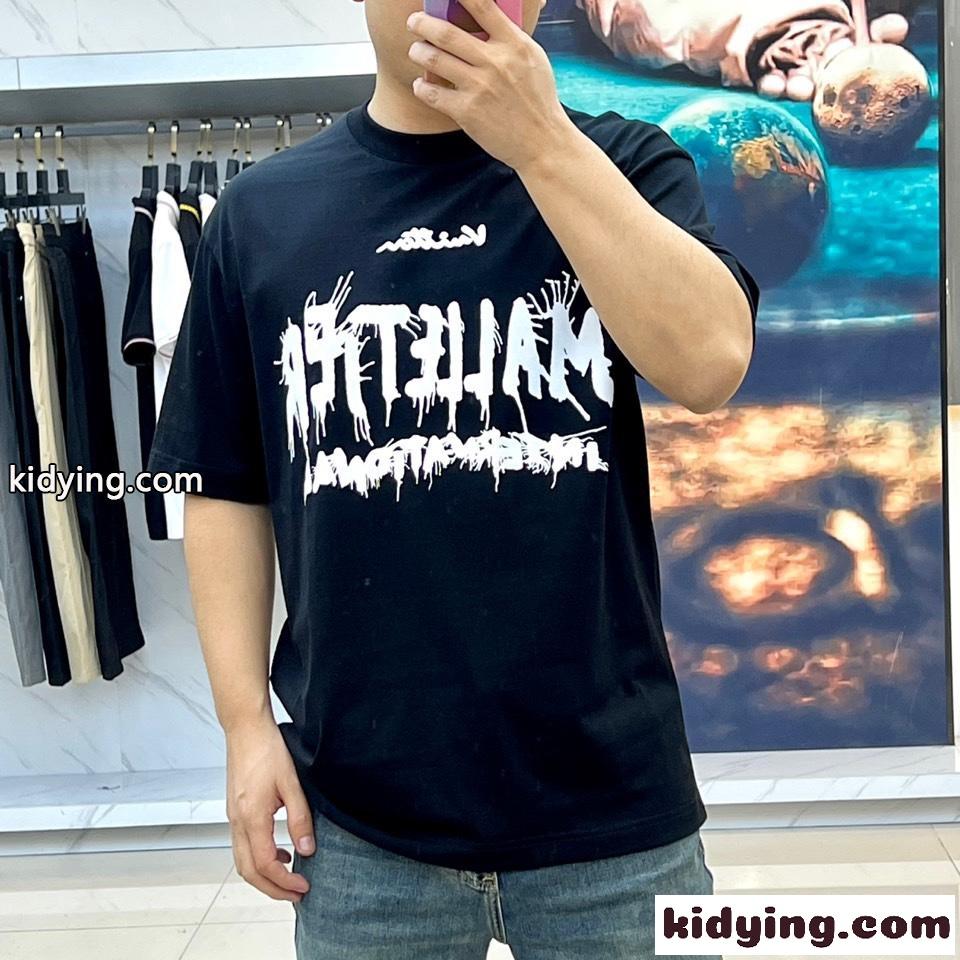 定番 プリント モンクレール Tシャツ コピー クルーネック 半袖Tシャツ ブラック-1