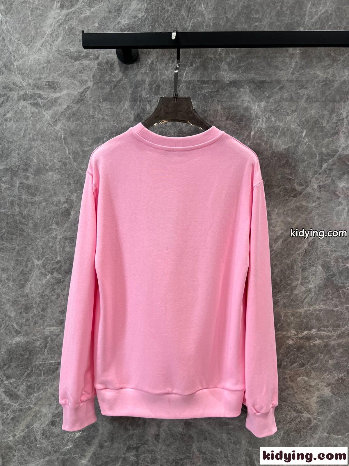 ロゴプリント コットン スウェットシャツ グッチ Tシャツ コピー ピンク-2