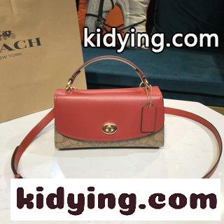 コーチバッグ 人気コピー coach/コーチの新型コーナーが同期する 斜めにバッグを掛けます PVCは牛皮を張る-3