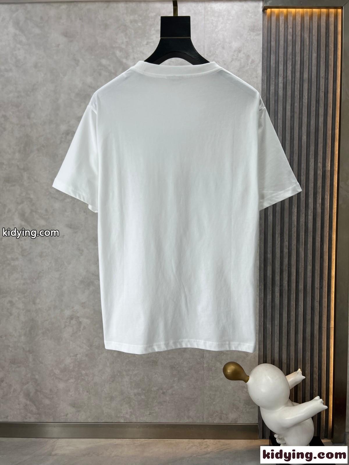 定番 カジュアル 合わせやすい 半袖Tシャツ エルメス Tシャツ コピー ホワイト-0