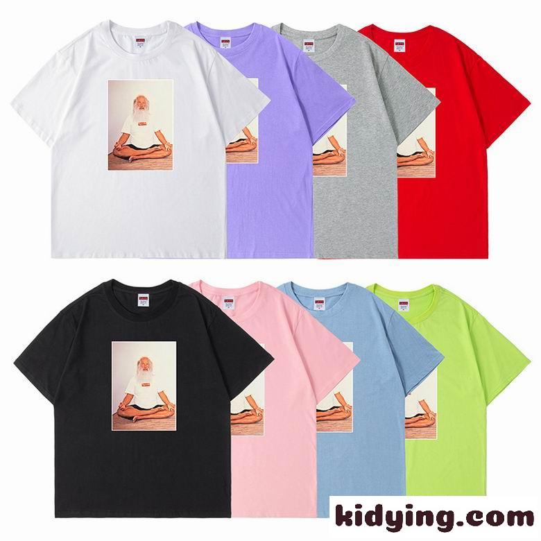 全8色 ゆったり シュプリーム tシャツ コピー おしゃれ 人気 ロゴ ユニセックス クルーネック 定番 カジュアル-0