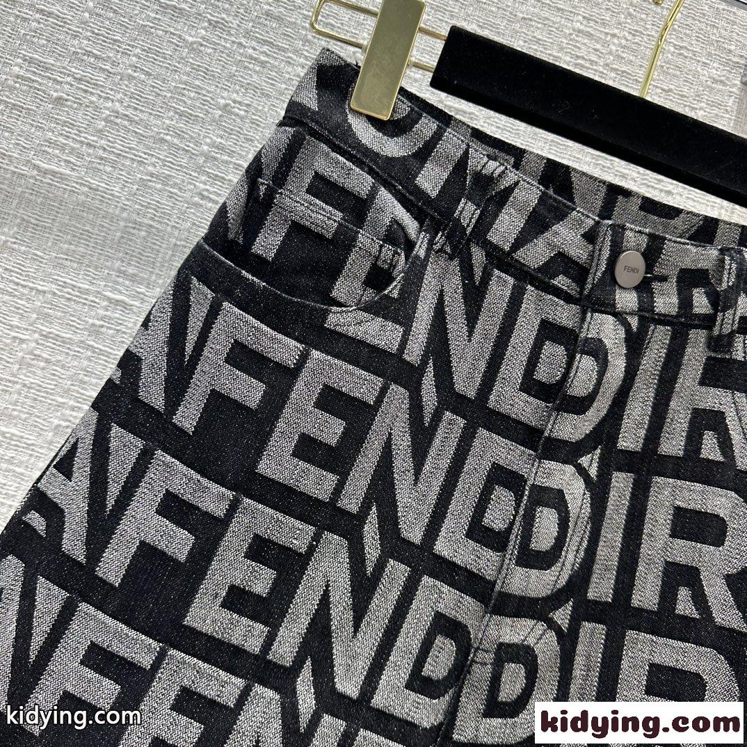 FENDI ROMAカプセル コレクション デニムパンツ フェンディ ジーンズ コピー レディース-1