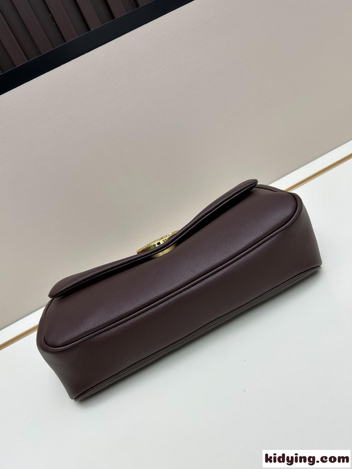 クロエ バッグ スーパーコピー グレインレザー Chloé Heritage ショルダーバッグ コーヒー-3
