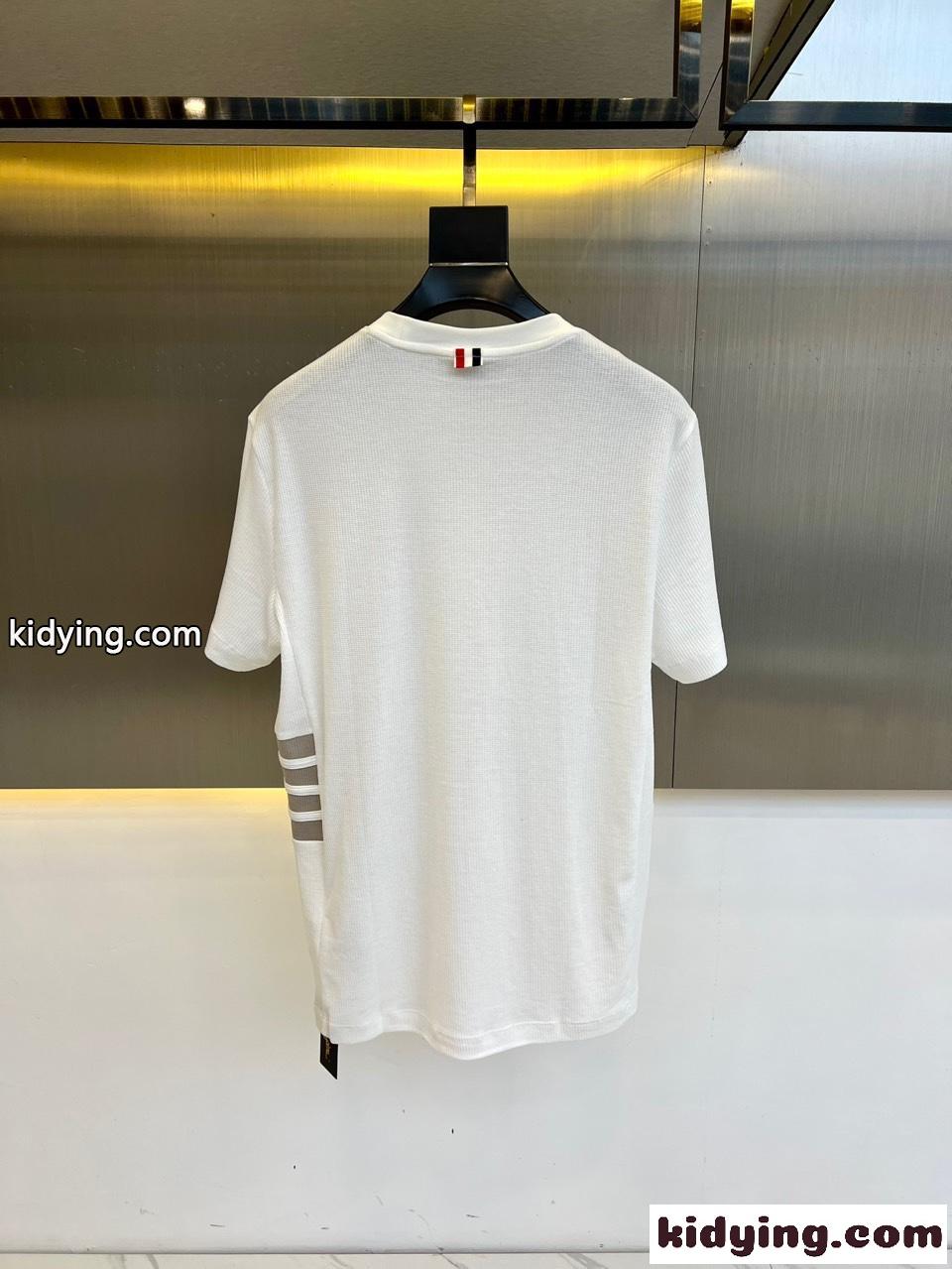 着心地いい 半袖Tシャツ トムブラウン Tシャツ スーパーコピー ホワイト-3