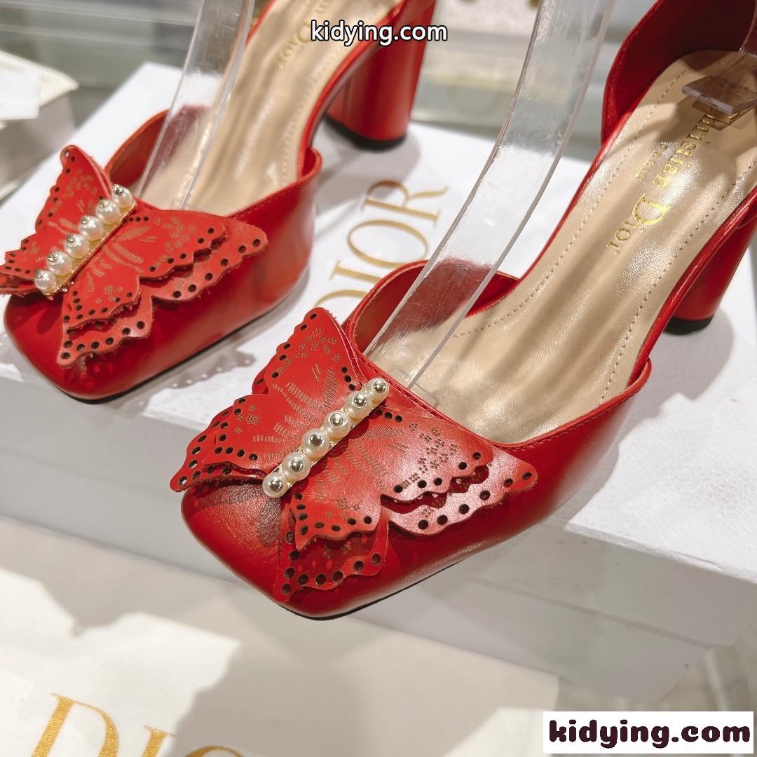 エレガント Dior Tale パンプス クリスチャン・ディオール パンプス コピー レッド-1