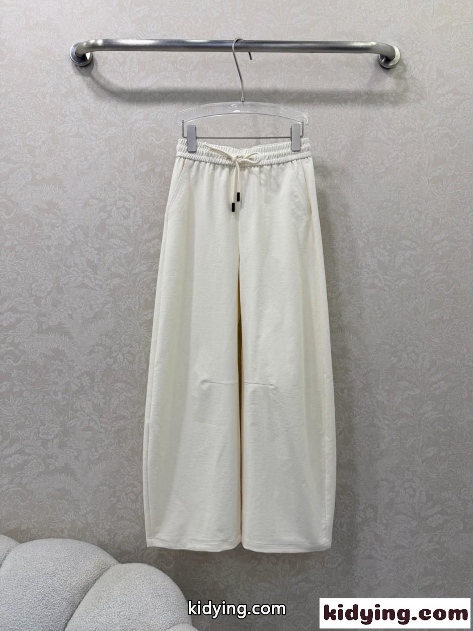 カジュアル お洒落 カーブパンツ シャネル パンツ コピー オフホワイト-0