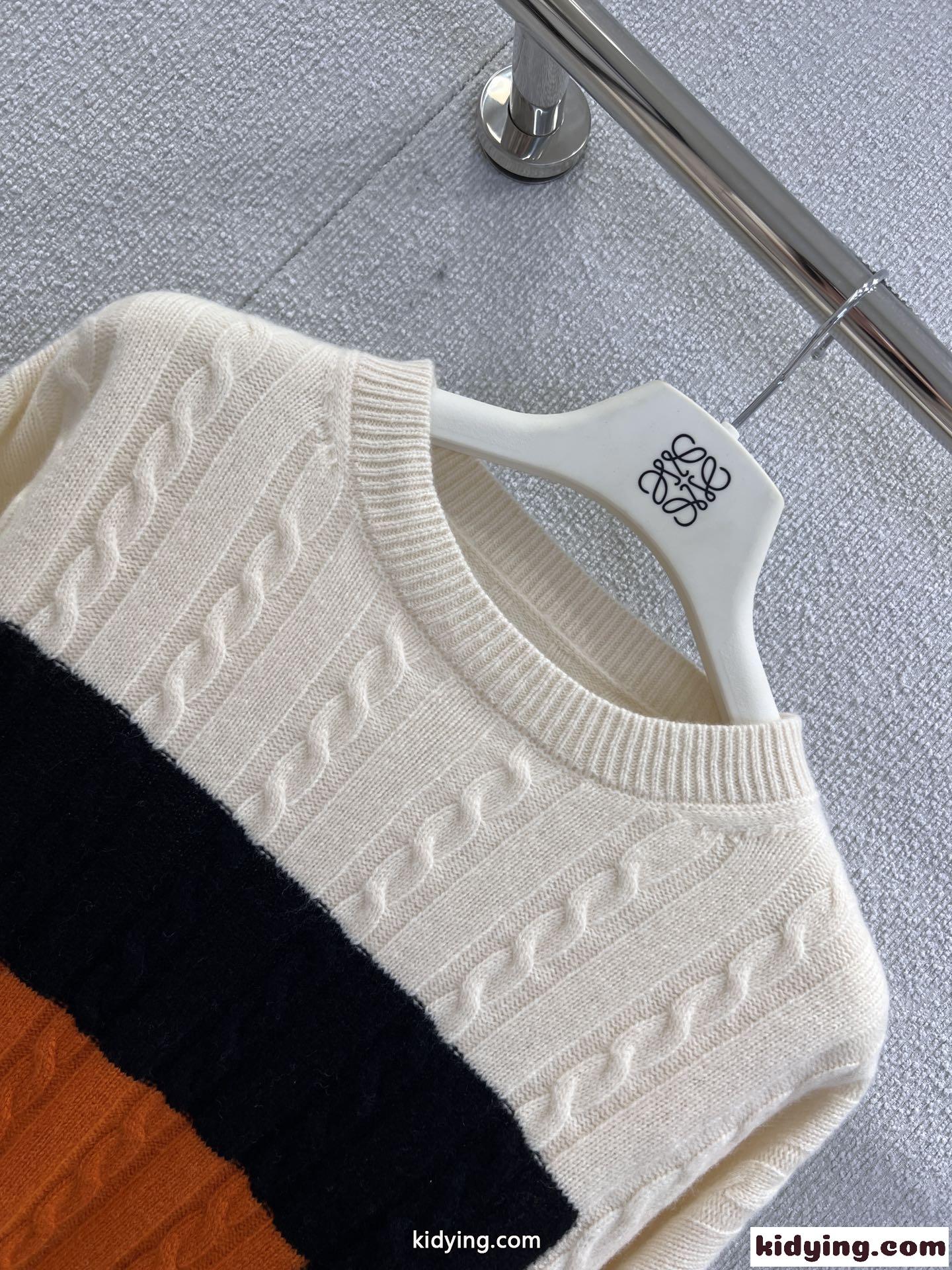 LOEWE x Albers*ウールセーター ロエベ セーター コピー ショート丈-2