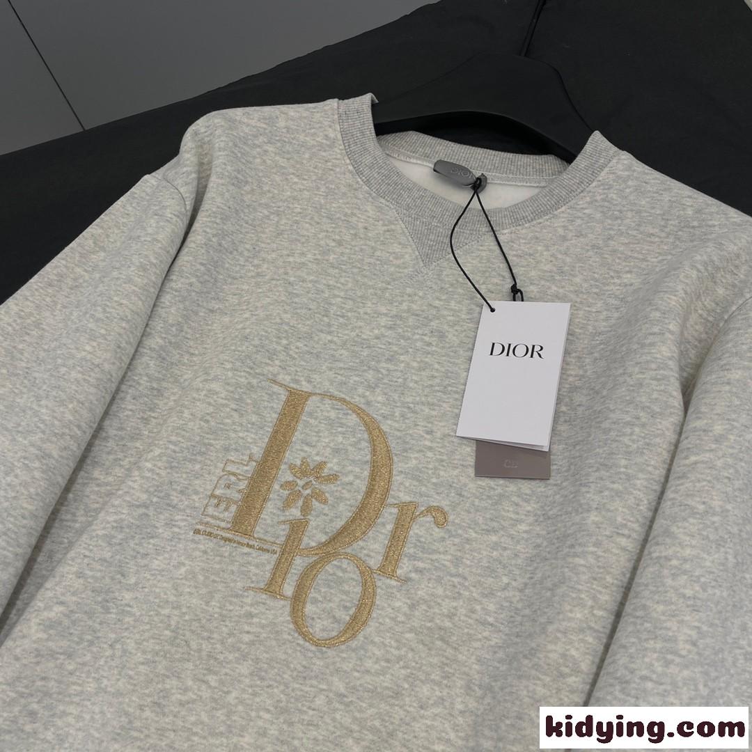 DIOR BY ERL オーバーサイズ スウェット クリスチャン・ディオール パーカー コピー グレー-1
