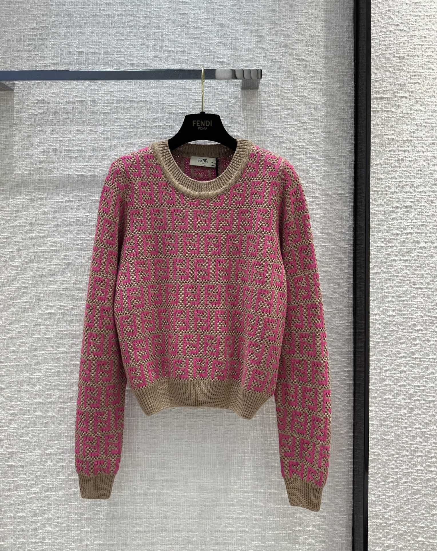 フェンディ セーター コピー 人気 FFジャガード 合わせやすい クルーネック-0