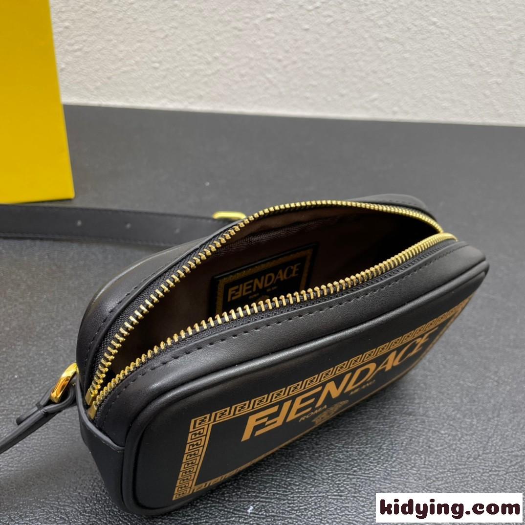 FENDI×Versace☆FENDACE フェンダーチェ ロゴ フェンディ バッグ 人気 コピー ショルダーバッグ-4