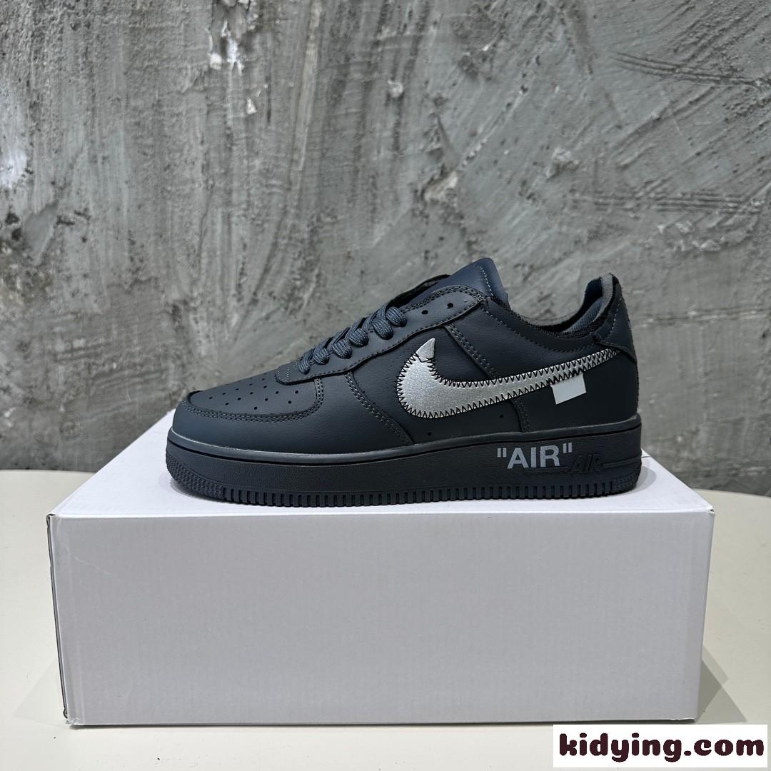 大人気 OFF-WHITE X Air Force 1 オフホワイト スニーカー コピー ブラック-1