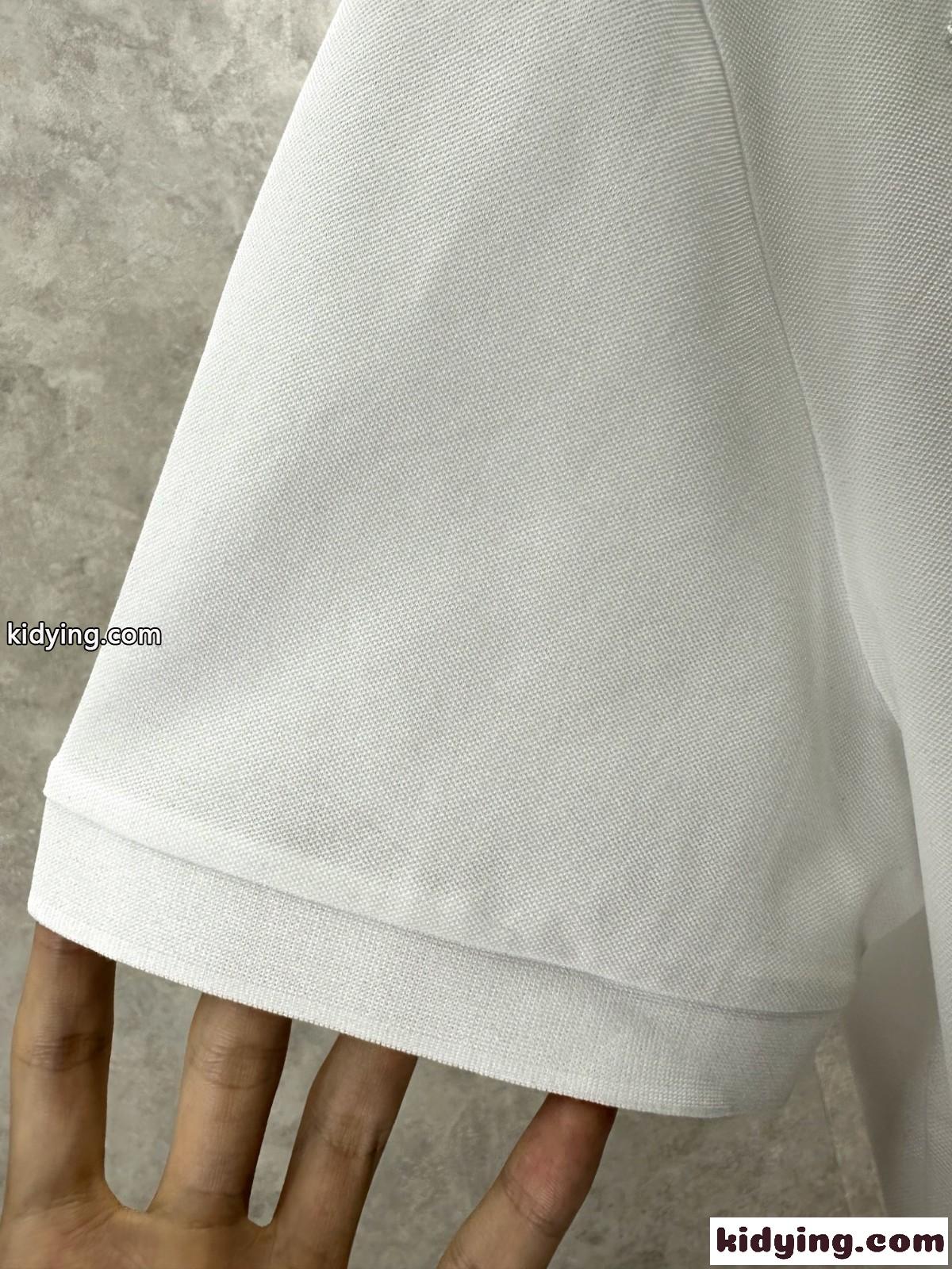 クロムハーツ Tシャツ 偽物 カジュアル クロスパッチ クルーネック 半袖 ポロシャツ ホワイト-3