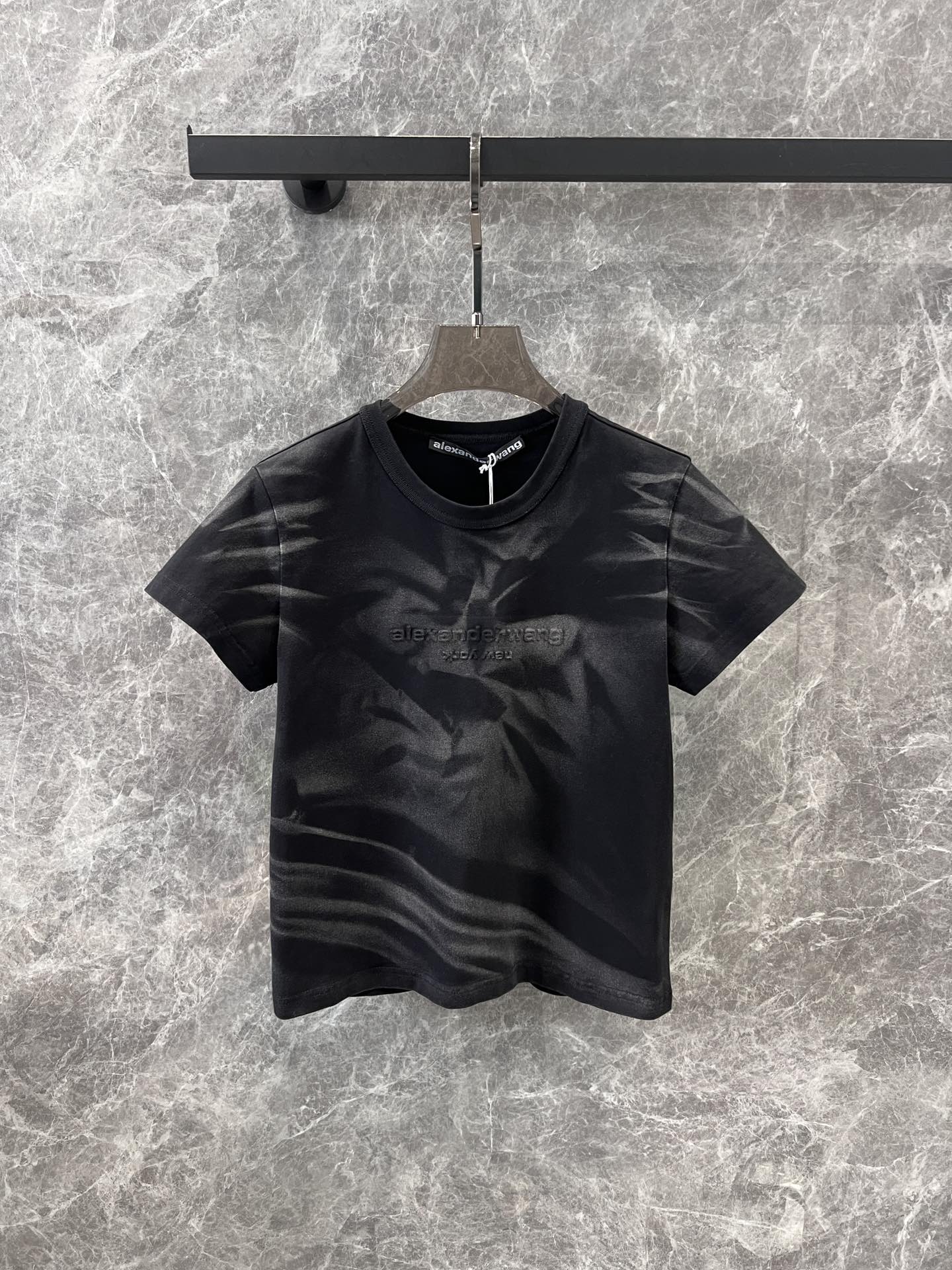 おしゃれ 合わせやすい アレキサンダーワング Tシャツ コピー コットン 半袖Tシャツ-2