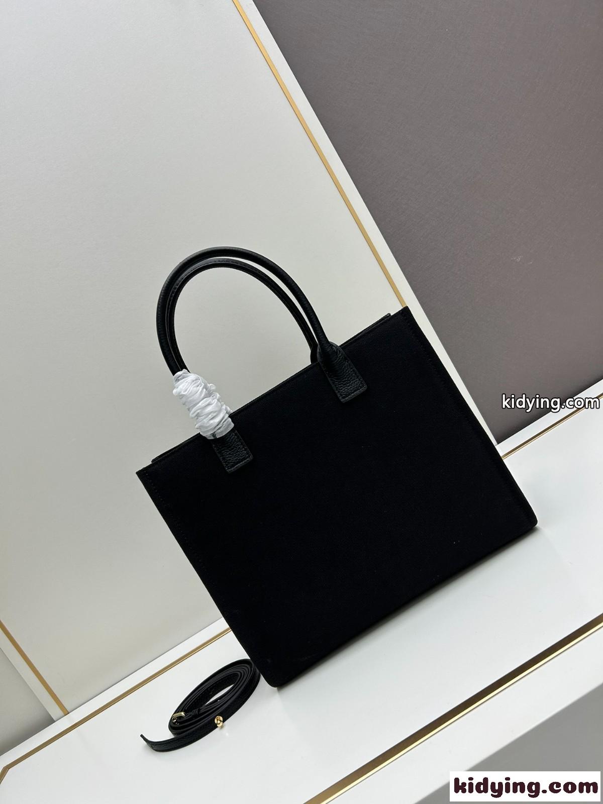 ヴェルサーチェ バッグ スーパーコピー ラ メドゥーサ スモール キャンバス トートバッグ ブラック-2
