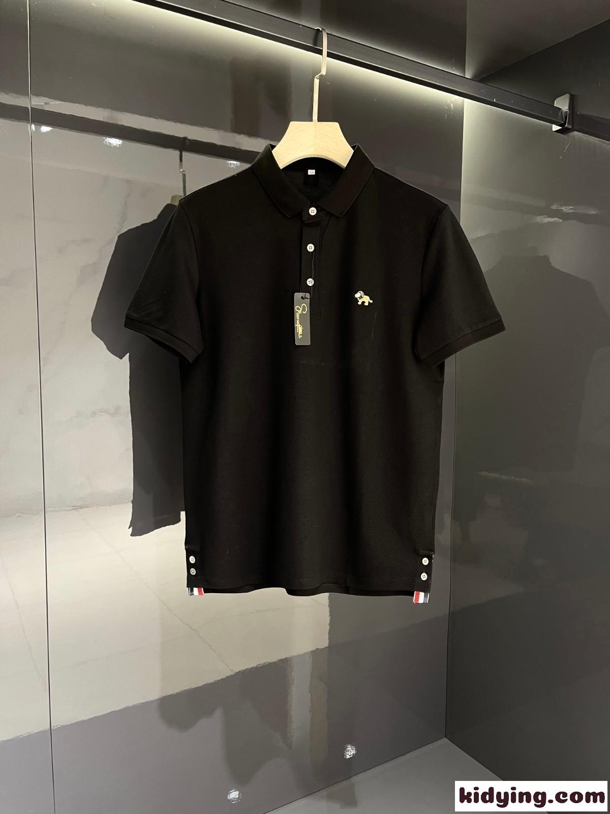 4色あり 合わせやすい トムブラウン tシャツ コピー メンズ 快適 半袖 トップス シンプル ポロシャツ お洒落 定番-1