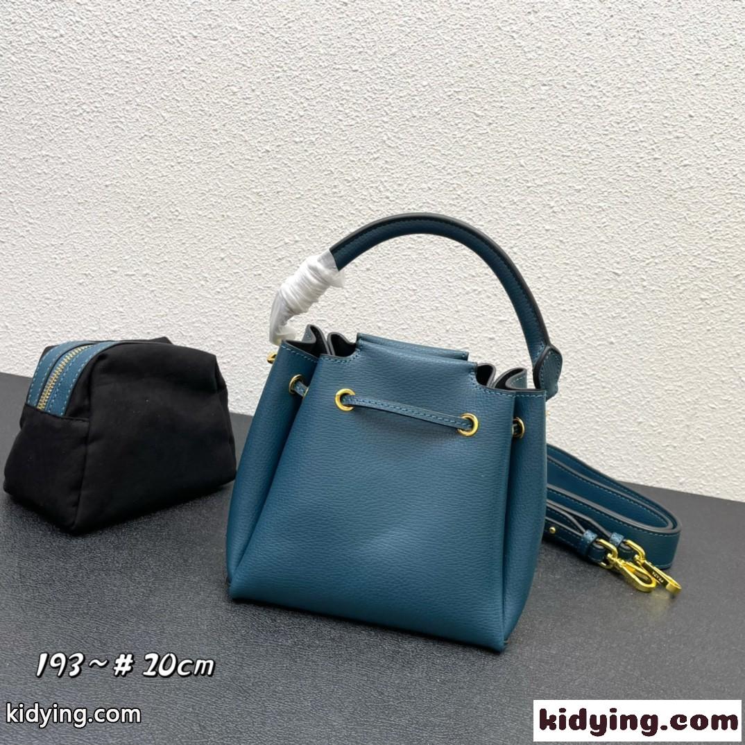 プラダ バッグ コピー おしゃれ レザー ショルダーバッグ 可愛い レディース バケットバッグ-2