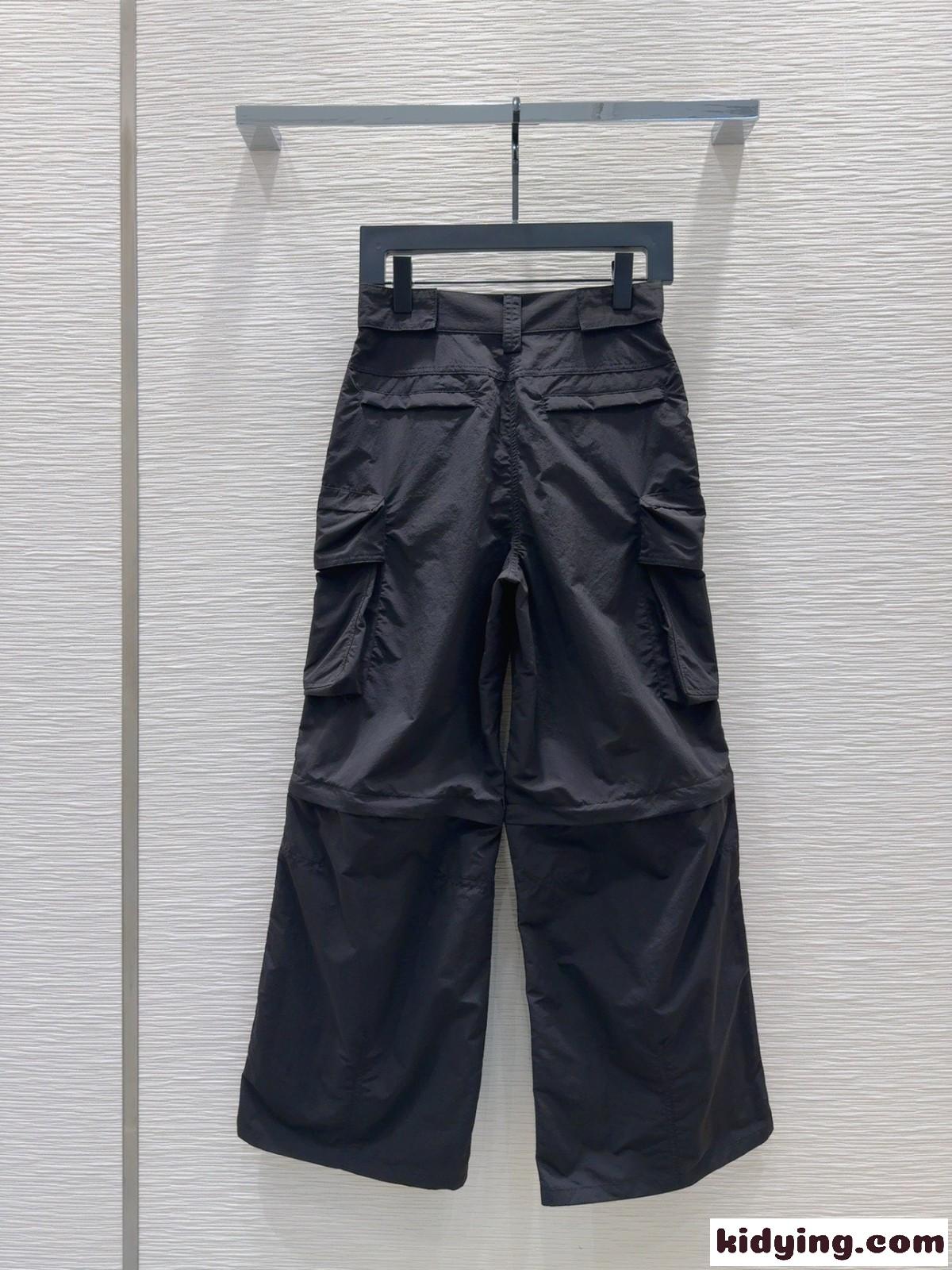 オーバーサイズポケット カーゴパンツ アレキサンダーワング パンツ コピー ブラック-4