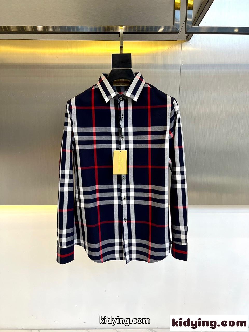 定番 コットン バーバリー シャツ コピー チェックシャツ ロングスリーブ-0