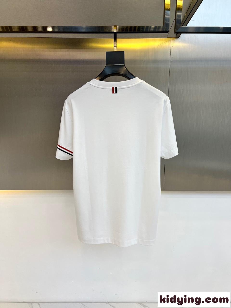 人気 シンプル ピマコットン トムブラウン Tシャツ スーパーコピー ホワイト-3