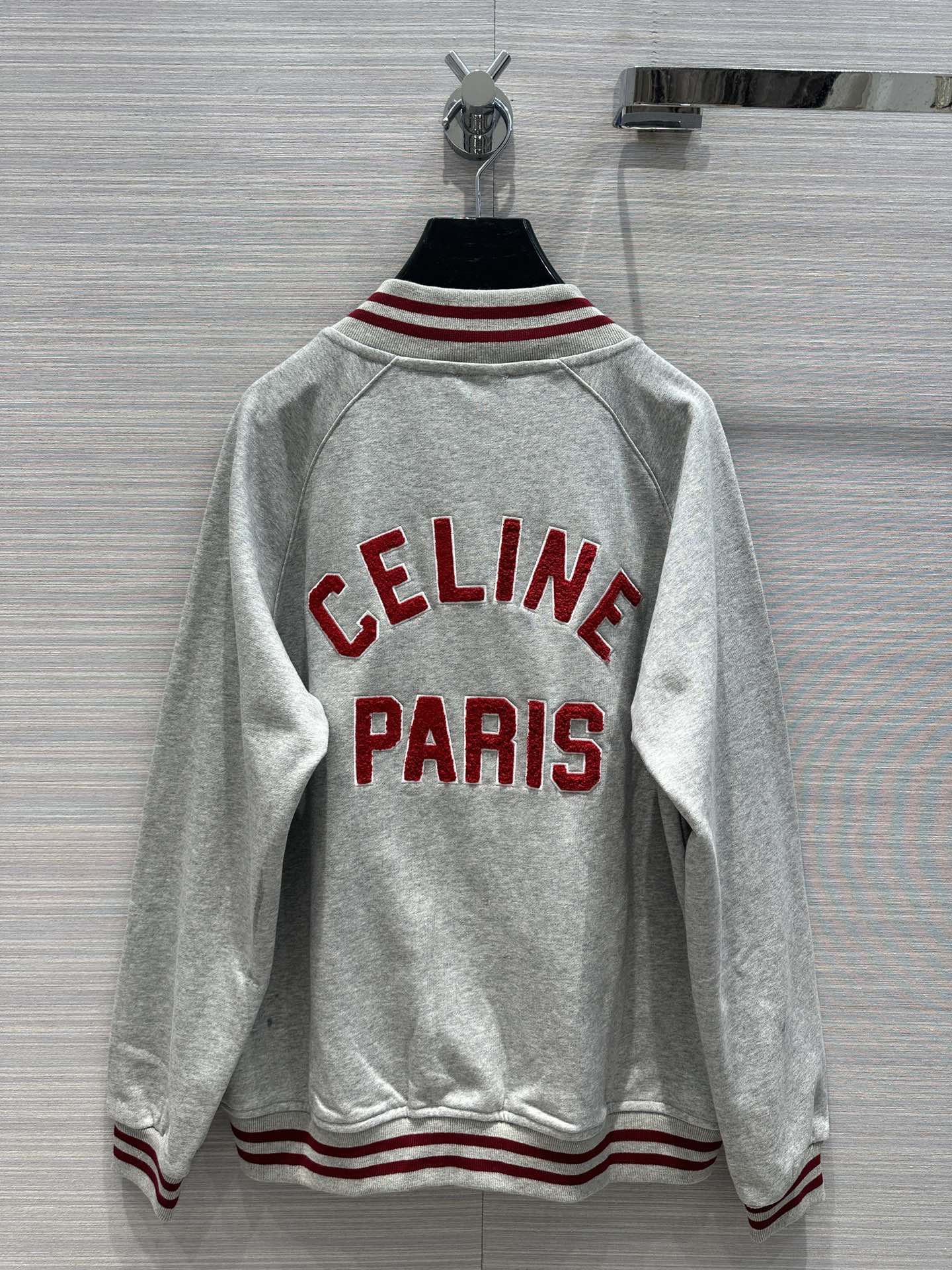 ユニセックス 人気 CELINE テディカレッジジャケット セリーヌ ジャケット コピー-4
