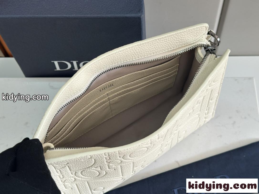 上品エレガント~DIOR A5 トライアングル ポーチ クリスチャン・ディオール バッグ コピー ベージュ-4