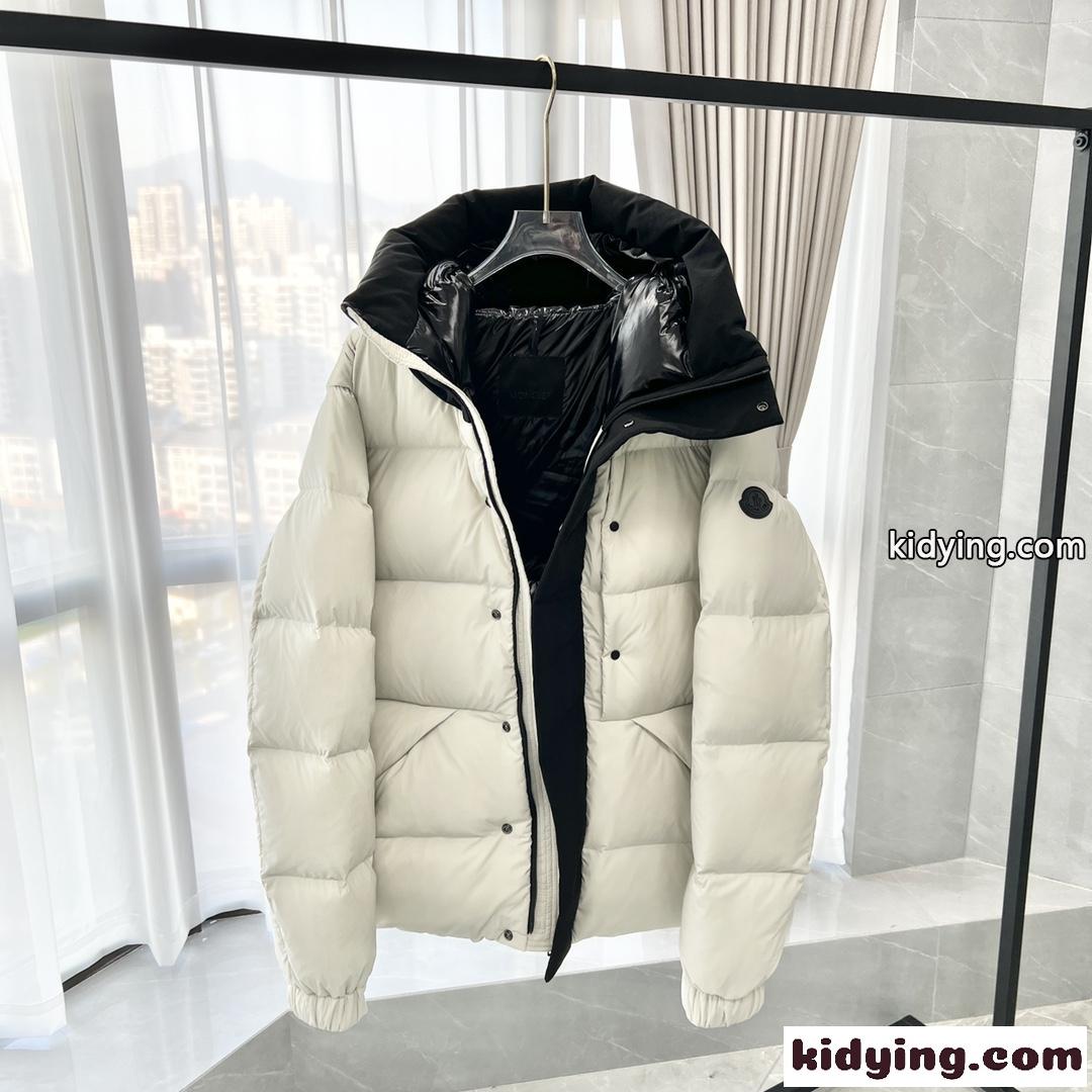 22FW MADEIRA メンズ フード付 ショートダウンジャケット モンクレール ダウンジャケット コピー ホワイト-1